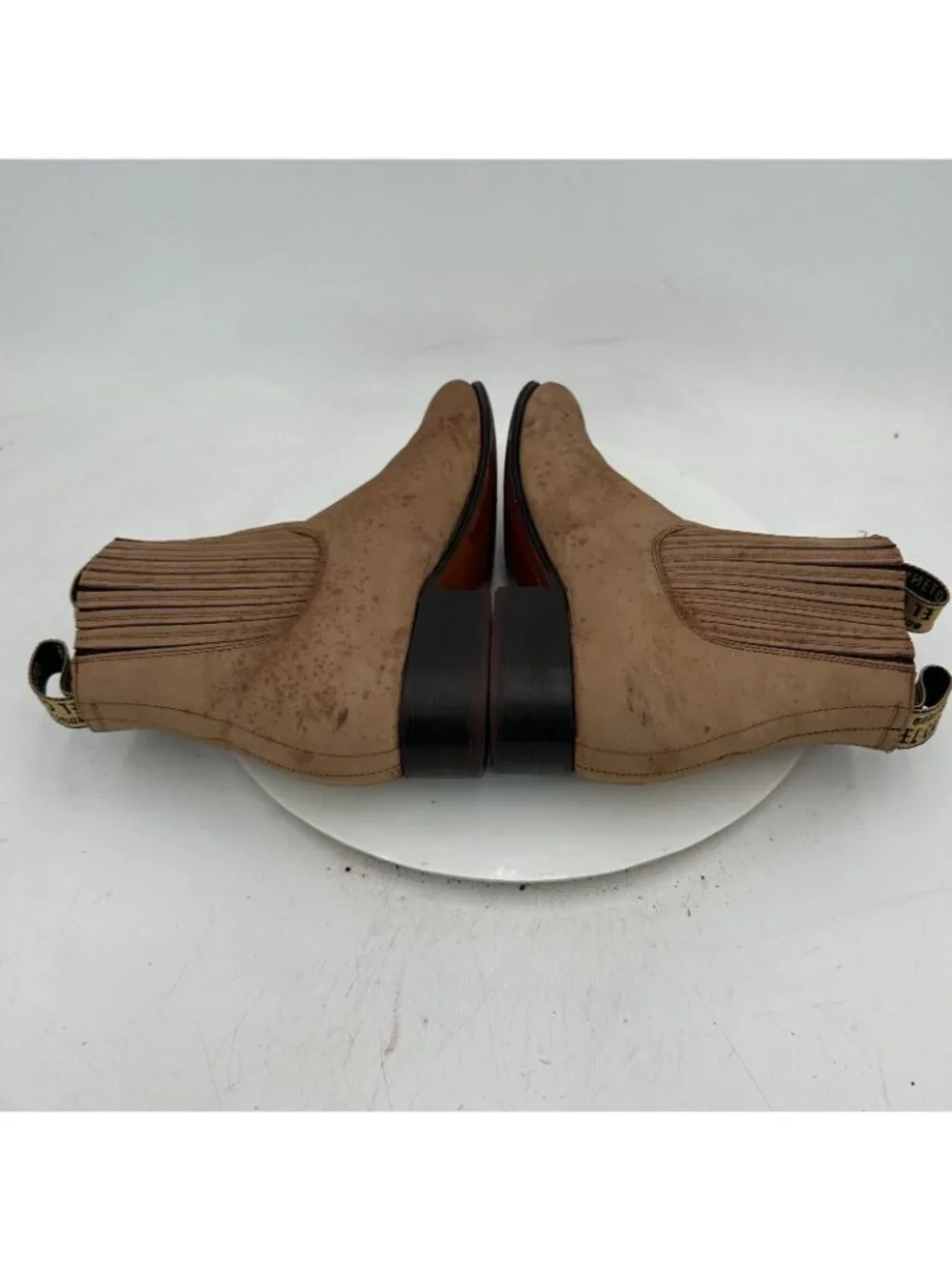 El Canelo Men Size Mex 25 US 6 Brown Tan Suede Leather Side Elastic Chelsea Boot